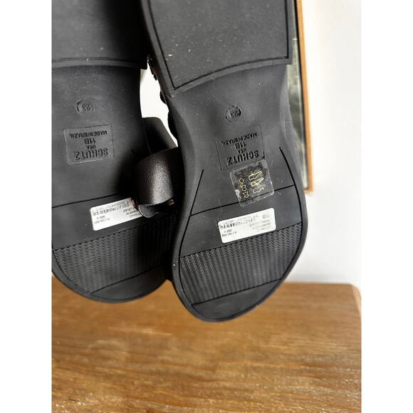 Schutz ALETTA LEATHER SANDAL size 11B New comfy flats for any occasion - Picture 16 of 16